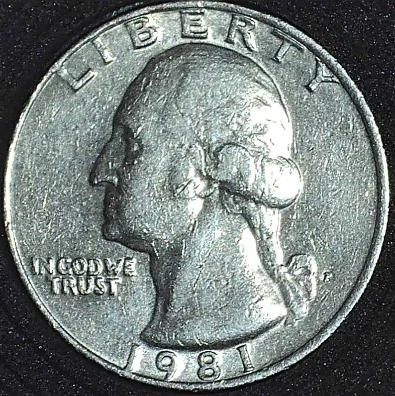 How-Much-Is-This-1981-P-Quarter-Worth-With-This-Struck-Through-Grease-And-Maybe-A-DDR-Eagle-Worth?